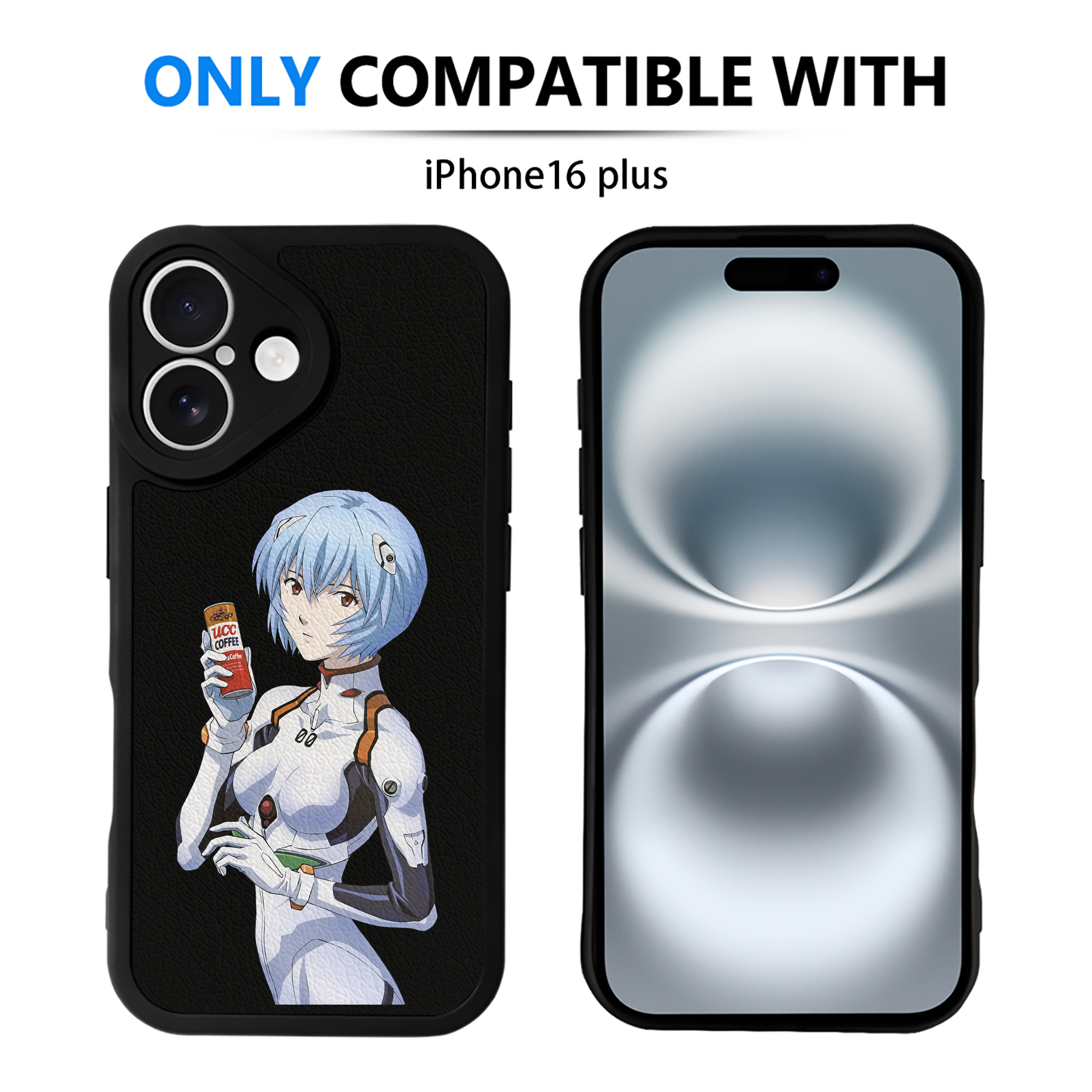 （画像用） EVA 新世紀エヴァンゲリオン 【iPhone 16シリーズ対応】シリコンスマホケース（レザー調） 材質：シリコン
